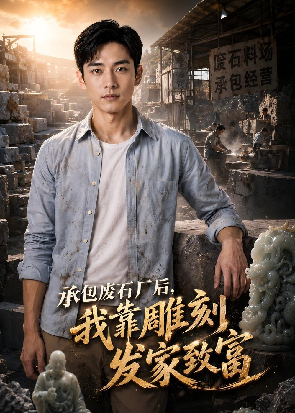 承包废石厂后，我靠雕刻发家致富(全集)