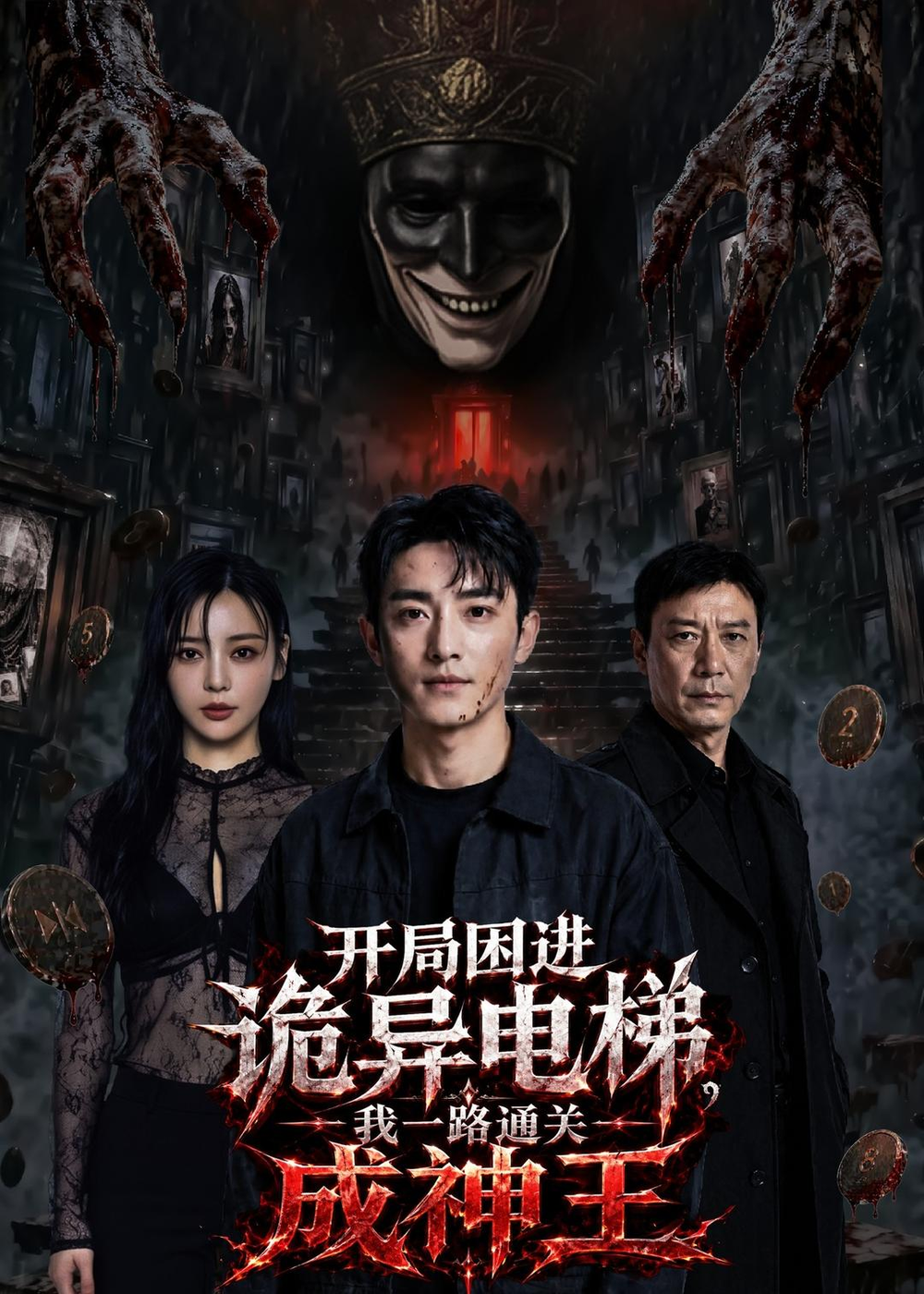 开局困进诡异电梯，我杀回关成神王(全集)