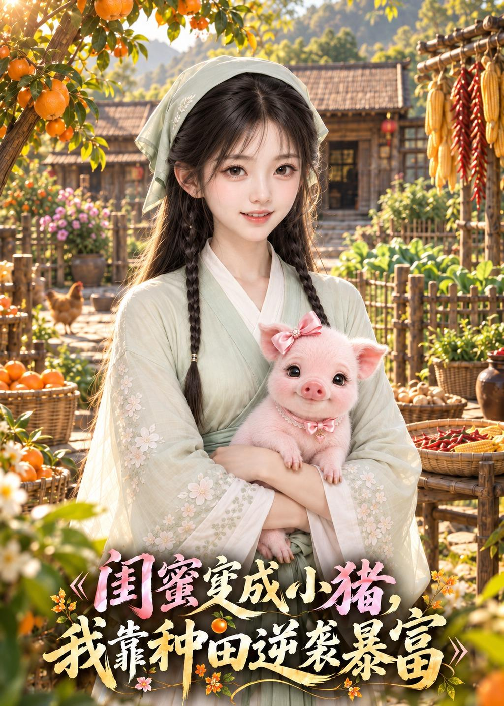 闺蜜变成小猪，我靠种田逆袭暴富(全集)